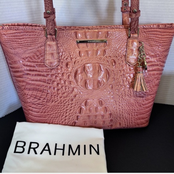 Brahmin Mini Asher Coral Poppy
Melbourne Leather Tote Bag Purse 🩷 - Picture 15 of 17